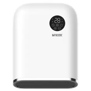 MYLEK Bathroom Heater 2KW Downflow with Thermostat, LED Display and Timer