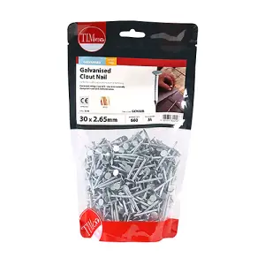 TIMCO Clout Nails Galvanised - 30 x 2.65