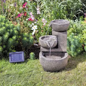 Primrose Genoa Solar Cascading Water Feature 49cm