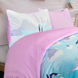 Smart Living Luxury Soft & Reversible Winter Wonderland Arctic Animals Duvet with Pillowcase