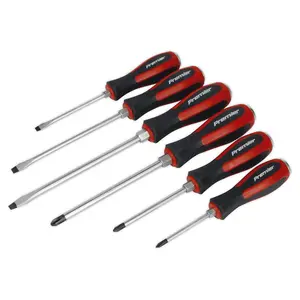 Sealey Screwdriver Set 6pc Hammer-Thru AK4932