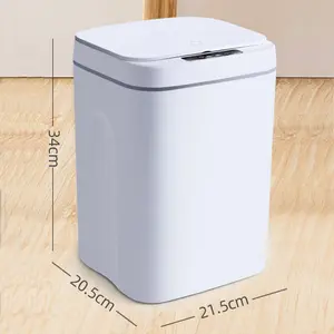 Plastic Motion Sensor Rubbish Bin - 16L