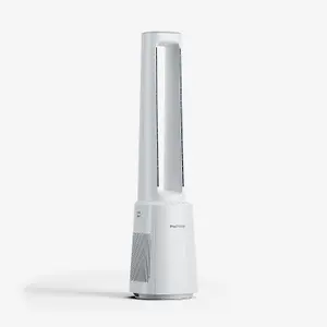 Pro Breeze 41" 2-in-1 Bladeless Tower Fan and Air Purifier - Quiet Airflow, 5 Operating Modes & 75 Degree Oscillation - White