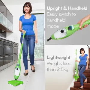 H2O X5 Deluxe Steam Mop & Handheld Steam Cleaner