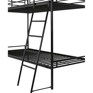 Dore Single (3') Futon Bunk Bunk Bed Black