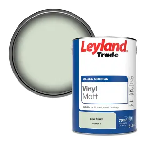 Leyland Trade Vinyl Matt Walls & Ceilings Emulsion Paint Lime Spritz (PPG1121-2) 5L