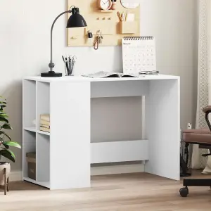 Berkfield Desk White 102x50x75 cm Engineered Wood