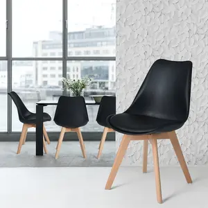 Nero Upholstered Dining Chair (Set of 6) Black