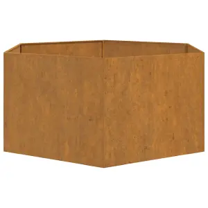 Berkfield Planter Rusty 90x90x45 cm Corten Steel