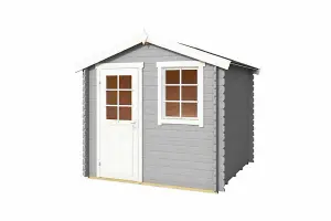 Lasita Osland Wels 2 Log Cabin - 2.3m x 2.3m - Traditional Apex Style Garden Room