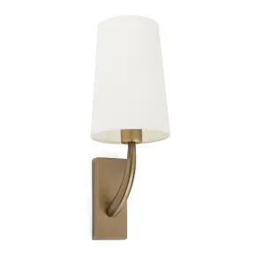 Luminosa Rem Wall Light with Shade Gold, E27