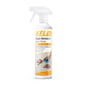 KEL - Stain Remover Spray Super Strong, Carpet & Upholstery Cleaner, Removes Ingrained Marks, Effective for Most Fabrics - 500ml