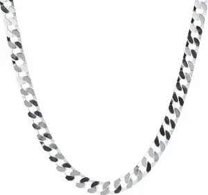 Goldsmiths Sterling Silver Mens Link Necklace - Goldsmiths Necklaces