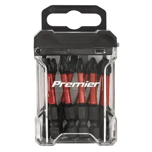 Sealey Pozi 2 Impact Power Tool Bits Forged From S2 Steel 50mm 10 Pieces AK8275