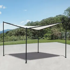 Primrose 3.5m Square Portable Powder Coated Steel Frame with Waterproof Sail Shade