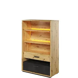 Ben Bookcase with LED / Illuminate Your Space in Style