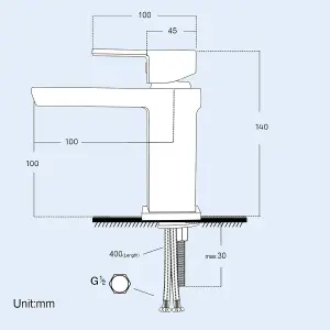 Nes Home Neath Waterfall Basin Mono & Bath Filler Mixer Taps Chrome