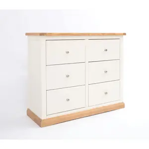 Trevi 6 Drawer Chest of Drawers Chrome Knob