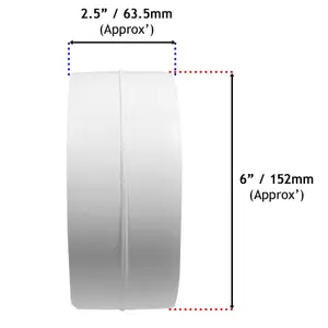 SPARES2GO Vent Hose Extension Adaptor Duct Pipe Outlet Ring (6" / 152mm)