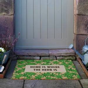 Home Is Where The Herb Is Doormat (90 x 60cm)