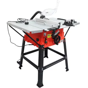 Excel 250mm Table Saw 240V/1800W with Legstand Side Extensions & Blade