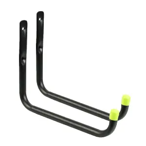 2 x Storage Hooks 26cm Wall Mounted, Tools, Ladder, Garages, Garden Shed, Bikes