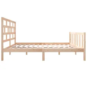 Berkfield Bed Frame Solid Wood Pine 160x200 cm