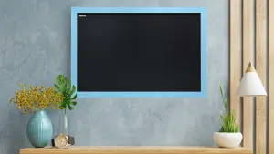 ALLboards Chalkboard in blue frame 90 cm x 60 cm