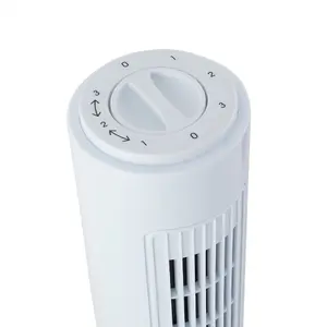 Neo White 29 inch 3 Speed Oscillating Free Standing Tower Fan