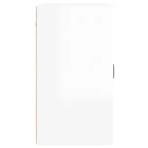 Berkfield Wall Cabinet High Gloss White 60x31x60 cm Engineered Wood