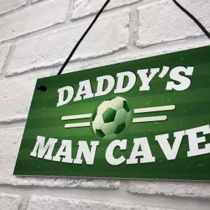 Red Ocean Dad Daddy's Man Cave Signs And Plaques Football Shed Sign Door Wall Plaque Grandad Sign Gift