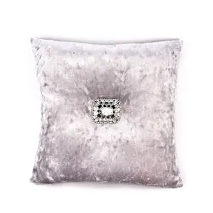 Hestia Diamante Crushed Velvet Cushion