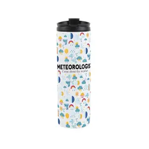 Meteorologist Travel Mug - Novelty Weather Person Gift Stainless Steel Vacuum-Sealed Double-Walled Hot/Cold Drinks Travel Flask