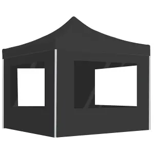 Berkfield Professional Folding Party Tent with Walls Aluminium 3x3 m Anthracite