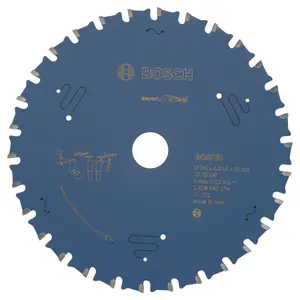 Bosch Professional Circular Saw Blade Expert for Steel - 160 x 20 x 2.0 mm, 30 Teeth