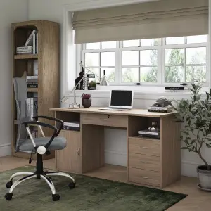 Dallas office writing desk in oak