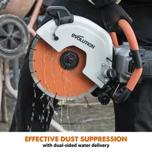 Evolution R300DCT+ 300mm Electric Disc Cutter With Water Dust Suppression 110V