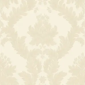 Galerie Ornamenta 2 Light Beige Classic Damask Embossed Wallpaper