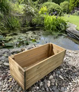 Extra Deep Wooden Planter Vegetable Outdoor Trough