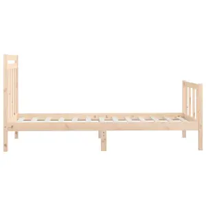 Berkfield Bed Frame Solid Wood Pine 90x200 cm