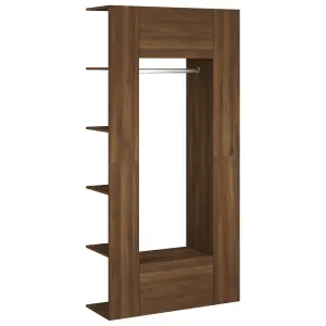 Berkfield Hallway Cabinets 2 pcs Brown Oak Engineered Wood