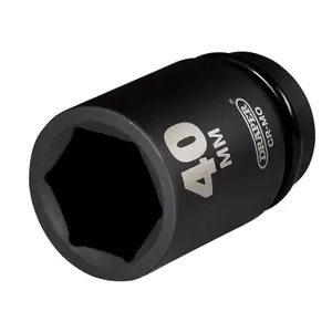 Draper Draper HI-TORQ Deep Impact Socket, 1" Sq. Dr., 40mm 08511