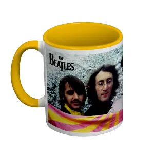 The Beatles Inner Two Tone Mug Yellow/Pink (One Size)