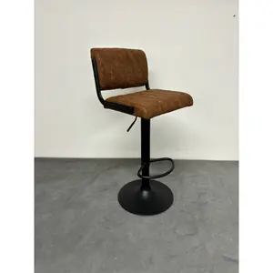 Cholet Puttney Height Adjustable Swivel Bar Stool (Set of 2) Brown