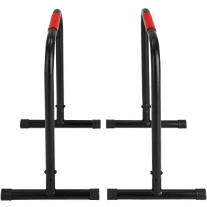 Push Up Bars - padded handles, dip station, height 70 cm  -  black