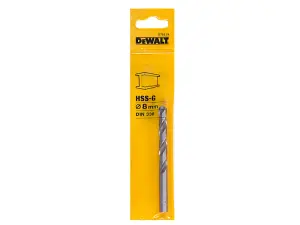 DEWALT HSS-G Jobber Drill Bit 8.0mm OL:117mm WL:75mm