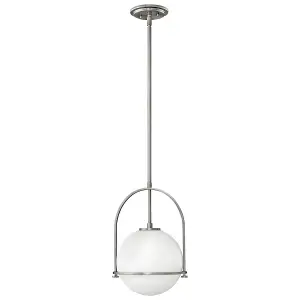 Luminosa Hinkley Somerset Globe Pendant Ceiling Light Brushed Nickel