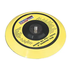 Sealey 145mm 5/16" UNF DA Backing Sanding Pad For Hook & Loop Discs PTC/150VA