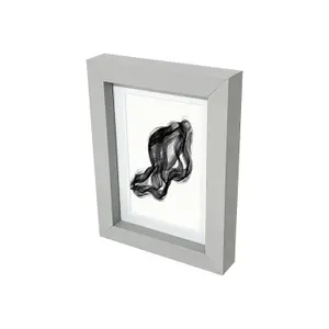 Matt Grey Pine effect Plain Single Picture frame (H)20.6cm x (W)15.6cm