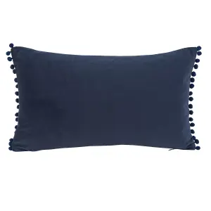 GoodHome Valgreta Deep navy Rectangular Indoor Cushion (L)30cm x (W)500cm